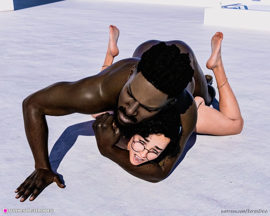 Aubrey and Serena - Sunbathing Foursome Part 5